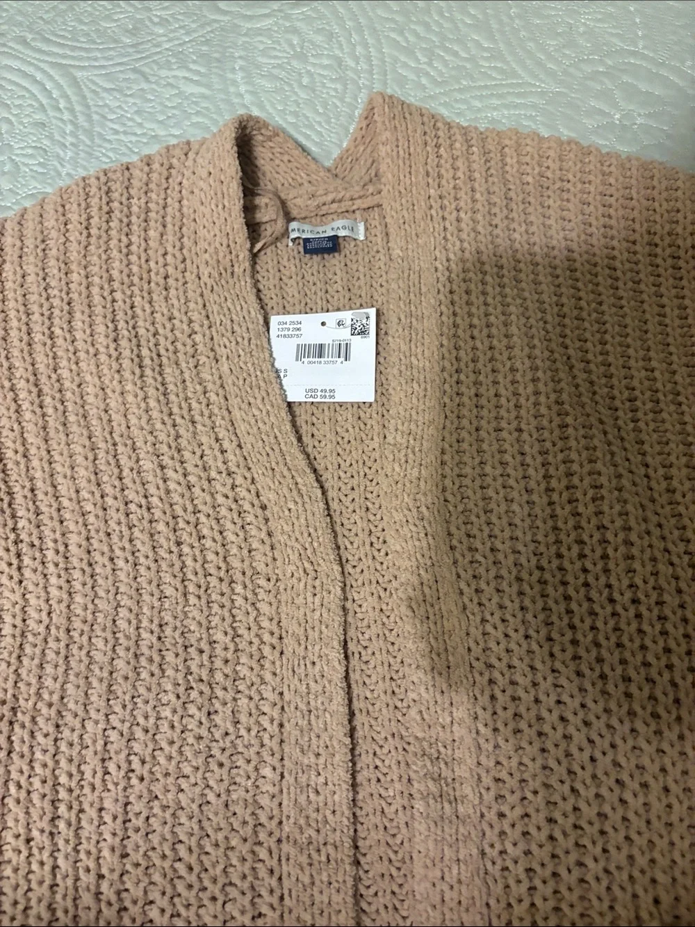 American Eagle OutfittersWomen’s Knit Cardigan Sweater - Tan